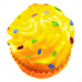PET LATEX TOY COLOSSO CUPCAKE HBE016 - 7 CM