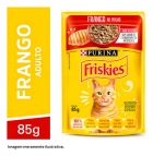 Kit 15 Sache Friskies Frango Ao Molho P/gatos Adultos - 85g