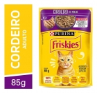 Caixa 15 Sach&ecirc; Friskies Gatos Adultos 85g Cordeiro