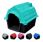 Casa Casinha Cachorro C&atilde;es N5 Pl&aacute;stica + Colchonete Brinde