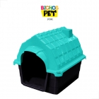 Casa Casinha Cachorro C&atilde;es N5 Pl&aacute;stica + Colchonete Brinde