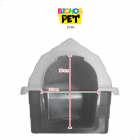 Casa Casinha Cachorro C&atilde;es N5 Pl&aacute;stica + Colchonete Brinde