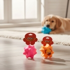 Kit 10 Brinquedos Mordedor Pet Colosso P/ Cachorro Com Apito